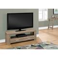 Magneticismmagnetismo 16.25 in. Dark Taupe Particle Board & Laminate TV Stand with 2 Storage Drawers MA2456719